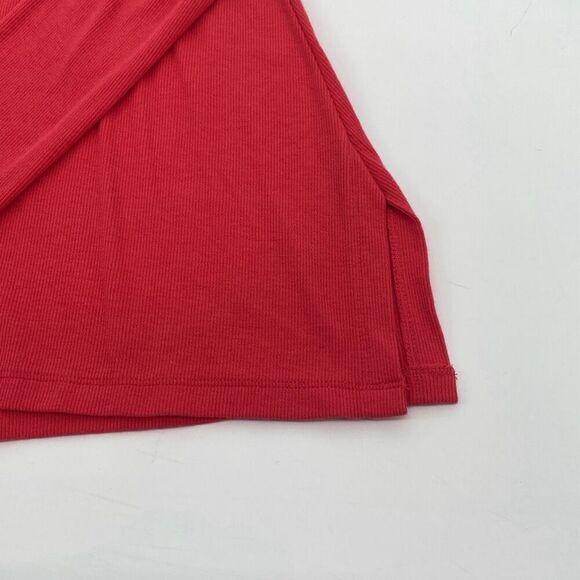 Soft Surroundings Double V Timely Tee Tunic Top Pima Cotton Ribbed Pullover Smal - Picture 8 of 11